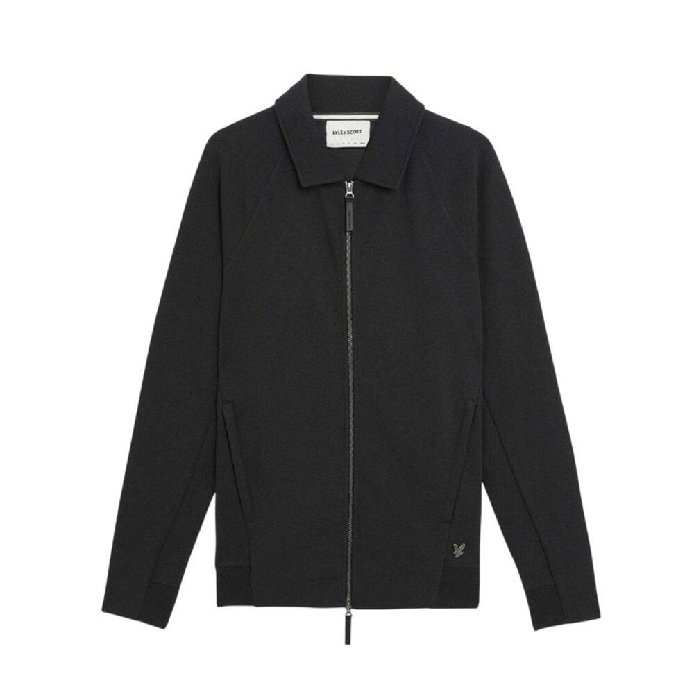 Lyle & Scott Mens Interlock Full Zip Regular Jacket / Black